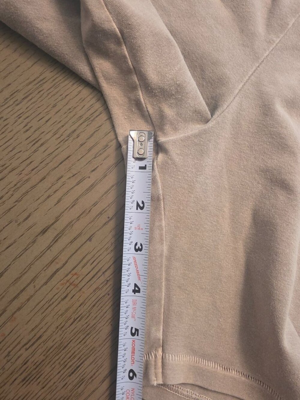 Skims Beige Neutral Cotton Blend Bike Shorts S GUC - Picture 6 of 8